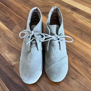 TOMS wedge booties